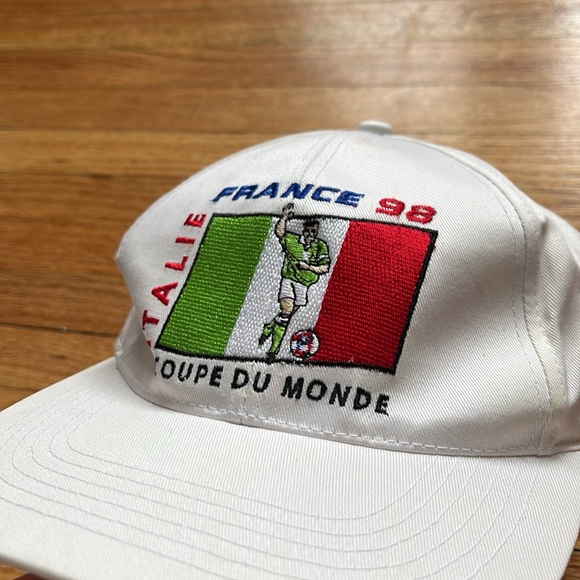 Vintage Italy France 98 Strapback Hat / New With Tags (1994) - Picture 3 of 10